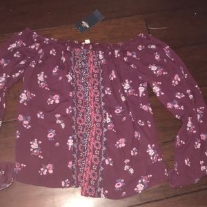 Off the shoulder shirt